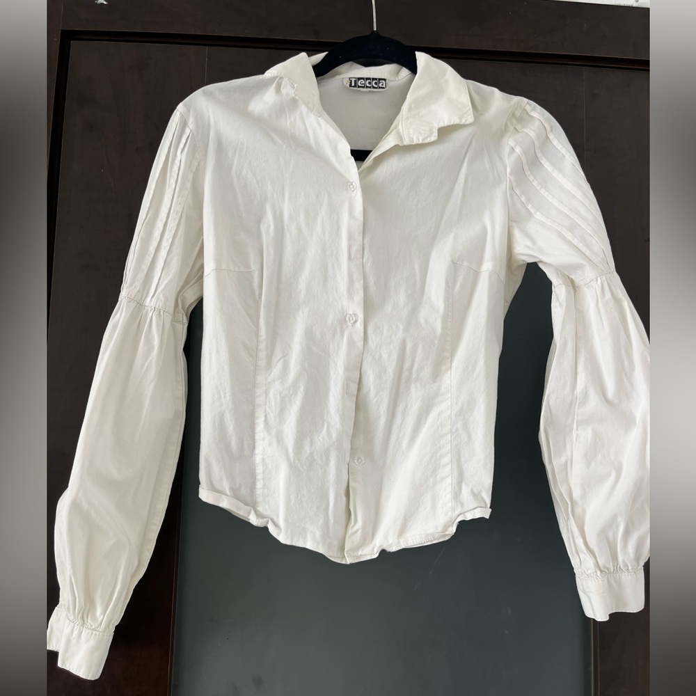Ecco Women's Cream Button-Down Shirt
